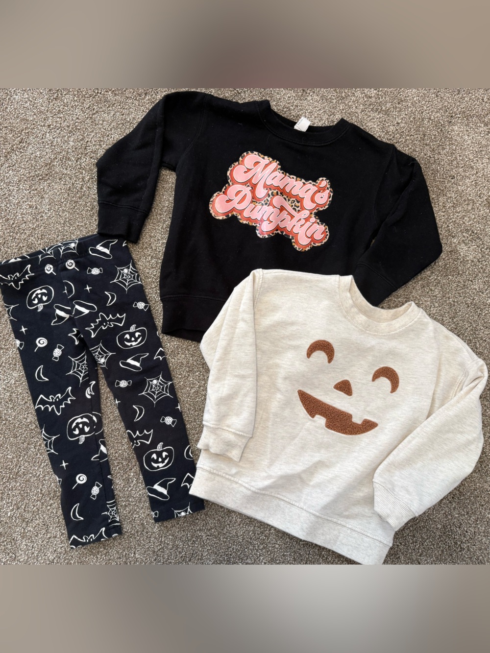 Halloween toddler girl set